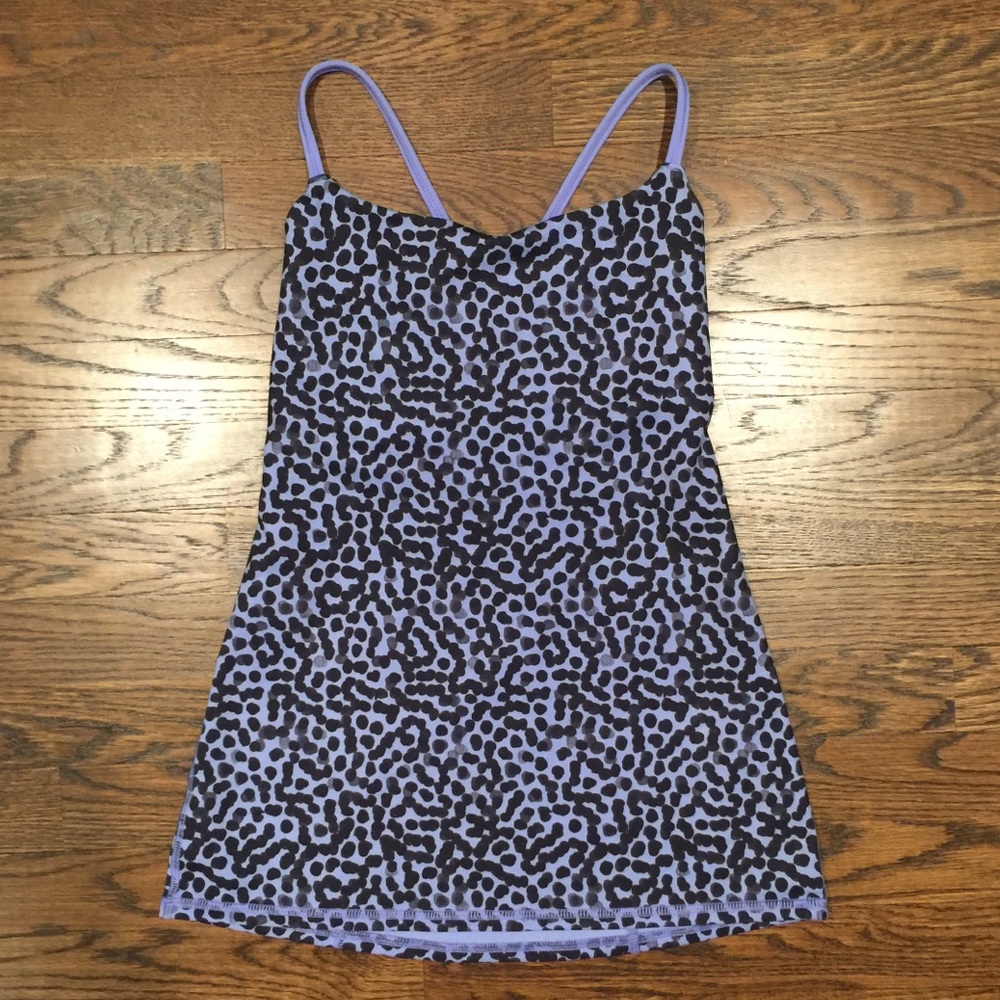 Lululemon Dance Warrior Tank Size 4 Black/Lullaby